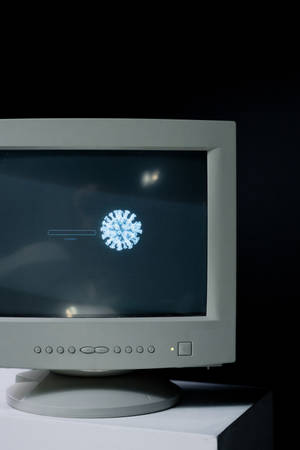 Lumang Computer Screen Monitor — Dual monitor GIF Wallpaper