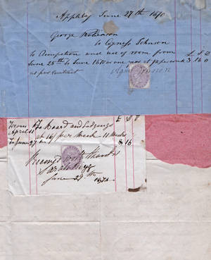 Vintage old letters written on blue and white paper wallpaper — Galaxy Z Fold 5 Wallpaper