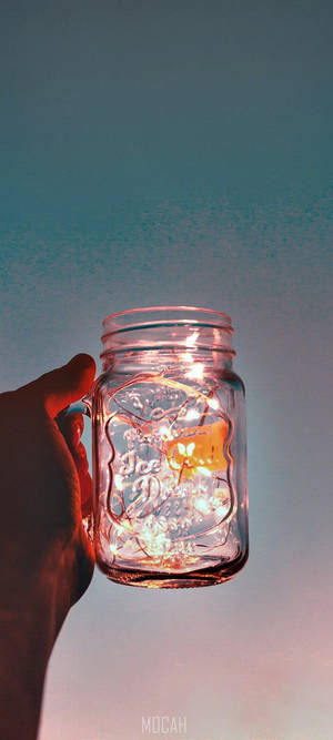 Vivo V20 Aesthetic Mason Jar — Pixel 10 Wallpaper