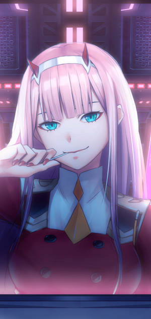 Vivo Y11 Anime na Babae na May Rosas na Buhok
