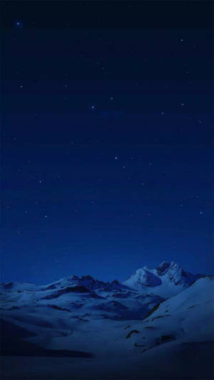 Vivo Y11 Snow Mountains At Night — GIF ng kalangitan sa gabi Wallpaper