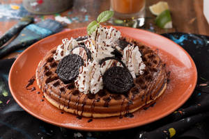 Waffles cookies and cream wallpaper — 3:2 Wallpaper