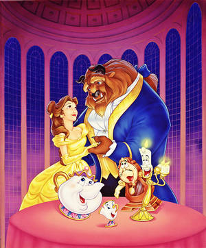 Walt Disney Beauty and the Beast wallpaper — Galaxy Z Fold 5 Wallpaper