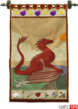 Watawat ng House Targaryen Game of Thrones