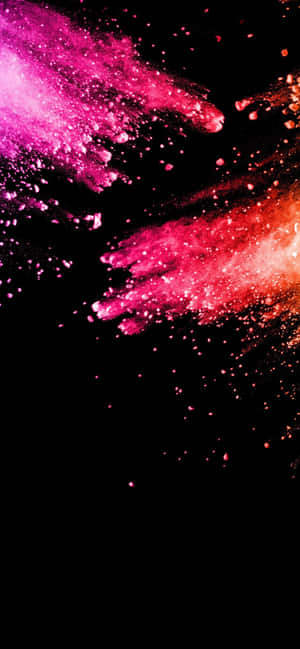 Color Splash Background — iPhone Xs Wallpaper
