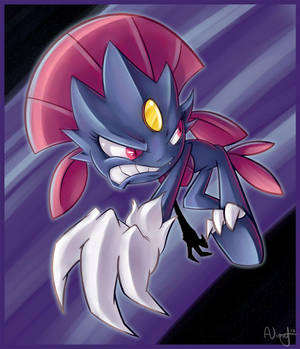 Weavile Cartoon — Anime Phone Wallpaper