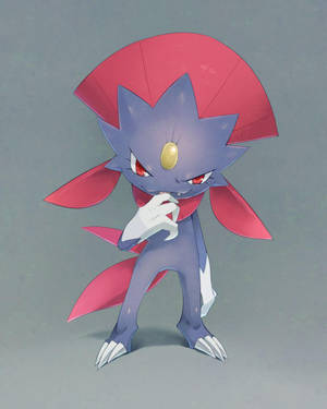 Weavile Nakangiting Nang-aasar — Anime Phone Wallpaper