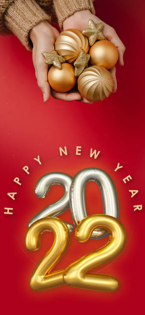 Welcome 2022: Colorful New Year Fireworks — S24 Ultra Wallpaper