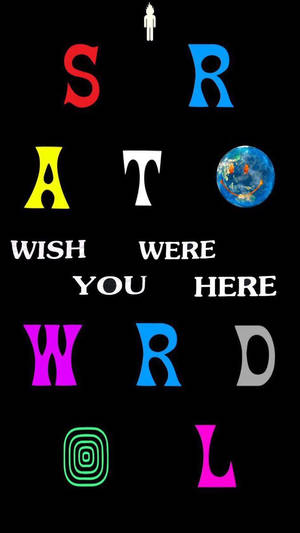 Cool Astroworld text wallpaper na may amazing color design. — iPhone 8 Wallpaper