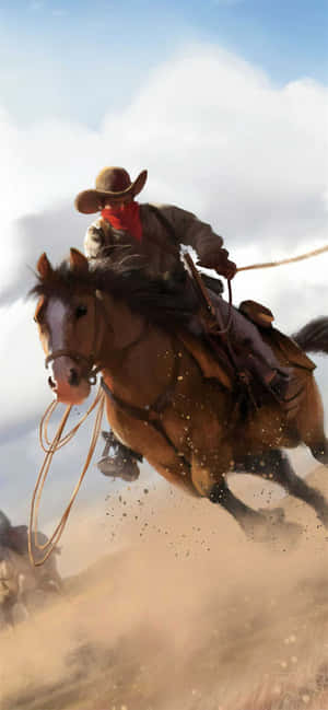 Western Cowboy Iphone — Honor 600 Smart Wallpaper