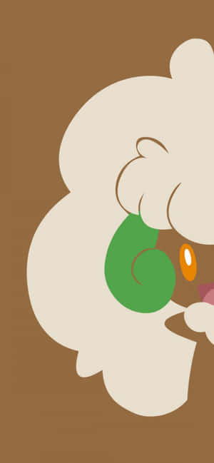 Whimsicott Phone Simple Brown Aesthetic — Samsung S23 Wallpaper