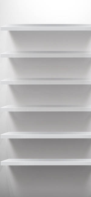 Puting iPhone mga Istante — 1290x2796 Wallpaper