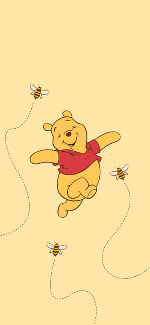 Winnie The Pooh Background — iPhone Xs Max Wallpaper