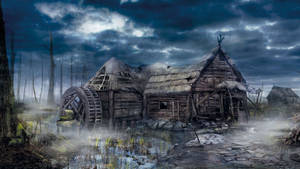 Wallpaper ng Inabandonang Tahanan ng Witcher 3.