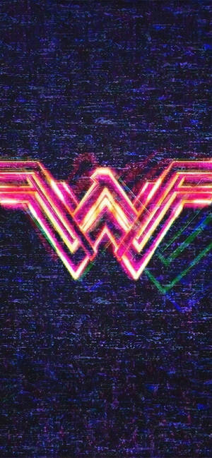 Wonder Woman 1984 neon light logo wallpaper — iPhone Air Wallpaper