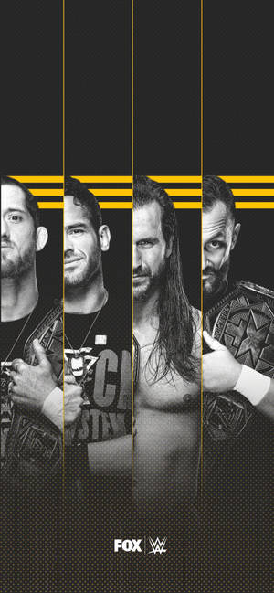 WWE Nxt Superstars itim at puti wallpaper — iPhone 14 Pro Wallpaper