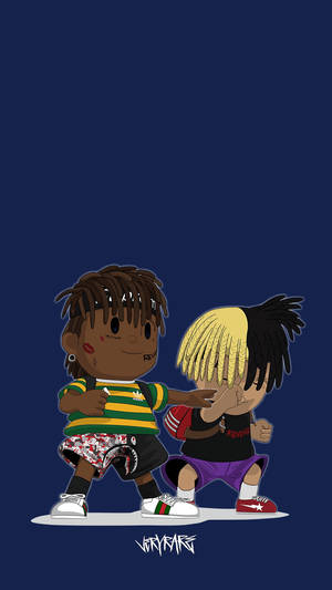 XXXTentacion at Juice Wrld Anime — Anime aesthetic GIF Wallpaper