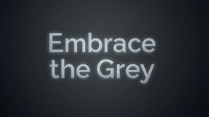 Inspirasyonal na quote na 'Yakap sa Kulay Abo' sa isang madilim na abo na gradient. — Gray aesthetic Wallpaper