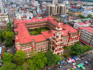 Wallpaper ng Yangon High Court Building — 4:3 Wallpaper