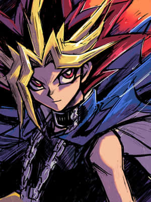 Si Yugi Muto: Ang Master Duelist sa Aksyon — 2048x2732 Wallpaper