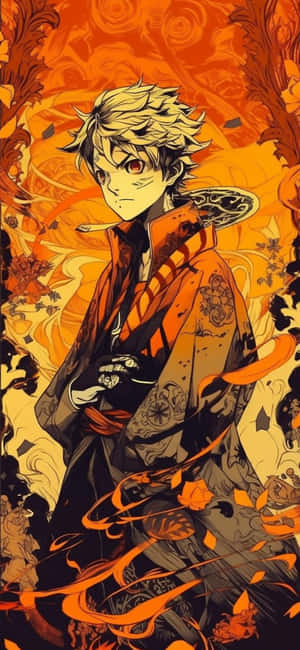 Background ni Zenitsu — iPhone 18 Pro Max Wallpaper