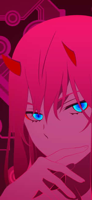 Zero Two background — IQOO Z10 Turbo Pro Wallpaper