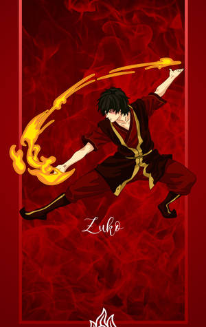 Zuko in red velvet fire wallpaper — RedMagic Tablet Wallpaper