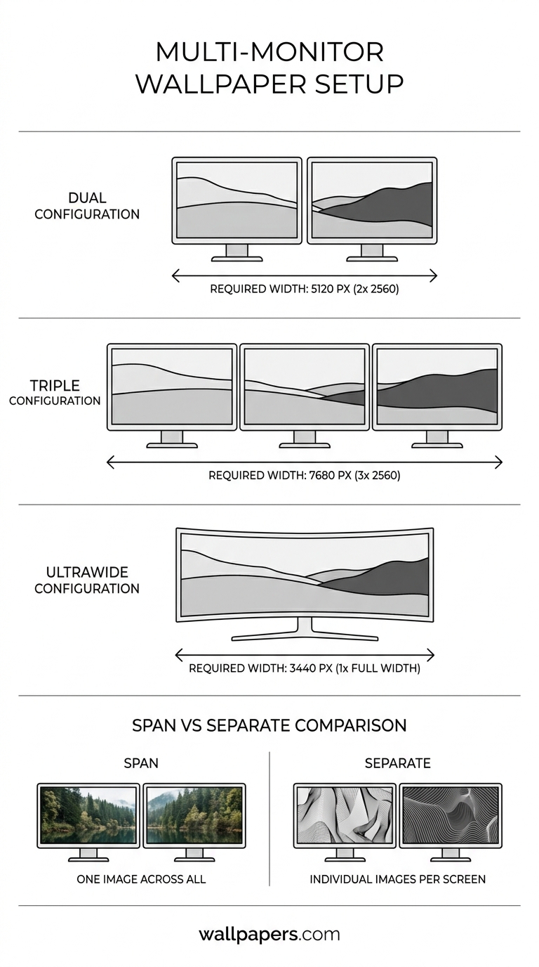 Wallpaper for Multi-Monitor Setups infographic
