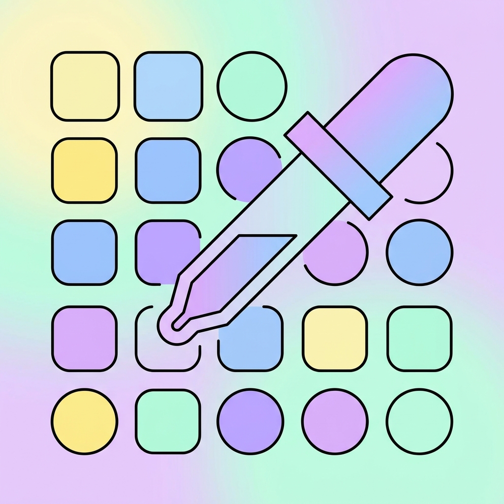 Color Tools ilustrasyon ng tool
