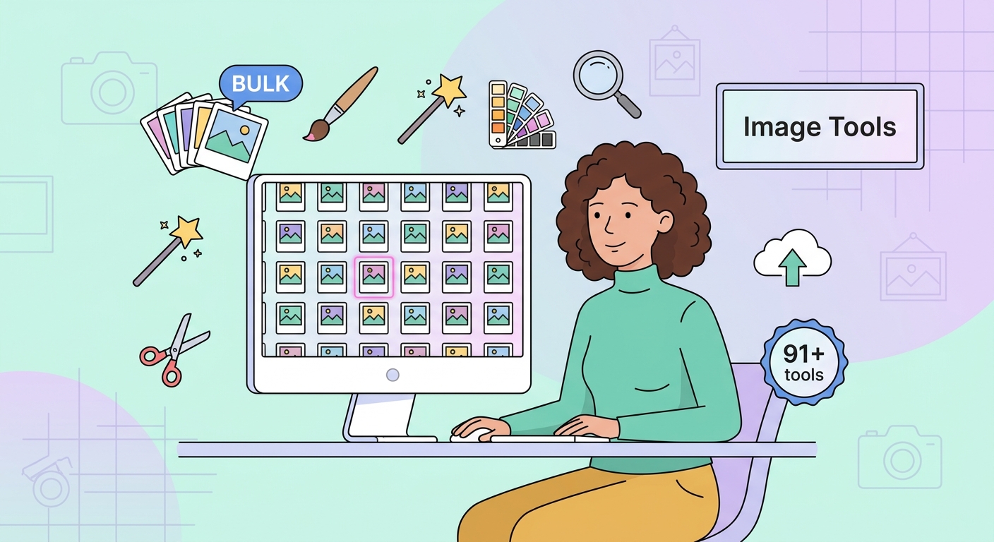 Maraming tool, bulk image processing illustration